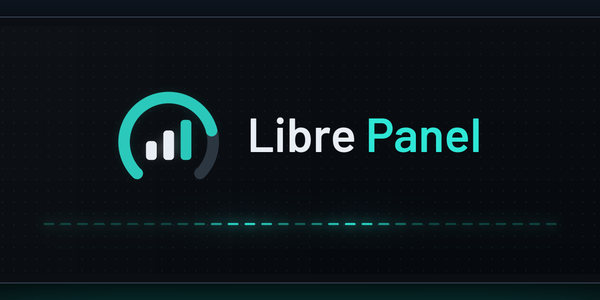 The panel's boot logo in Libre Panel's look: its mark and its name