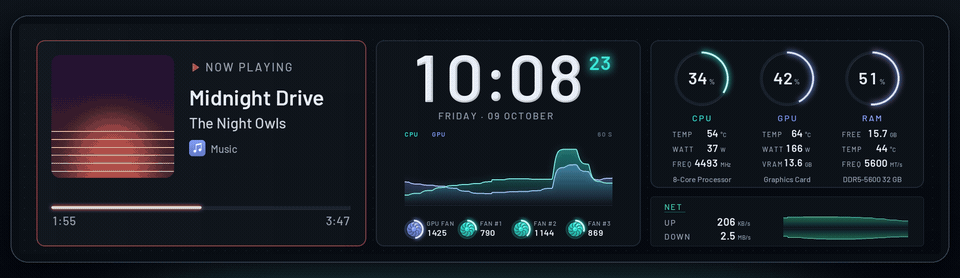 Lumen in video mode on a 9.2-inch panel